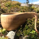 Turkopp stor med lærreim, ut på tur aldri sur thumbnail