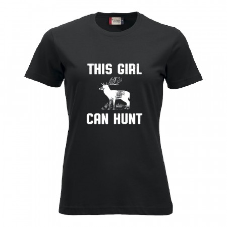 This girl can hunt - T-skjorte Dame