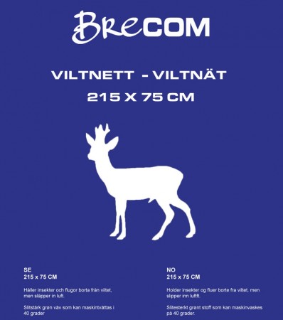 VILTNETT. RÅDYR. 215X75CM. BRECOM