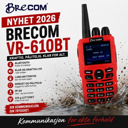 Brecom VR-610BT analog/digital radio DMR 138-174Mhz