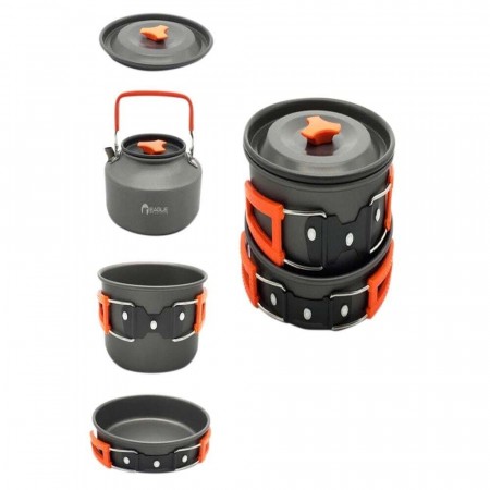 Eagle Products anodisert kjelesett - 3 deler